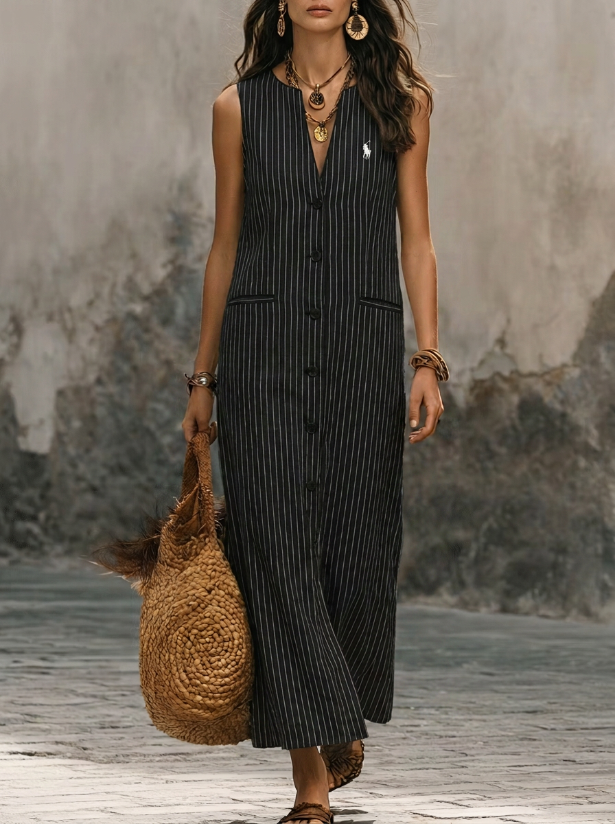 Mara | Vestito Midi Polo in seta e cotone