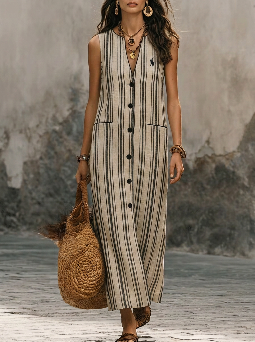 Mara | Vestito Midi Polo in seta e cotone