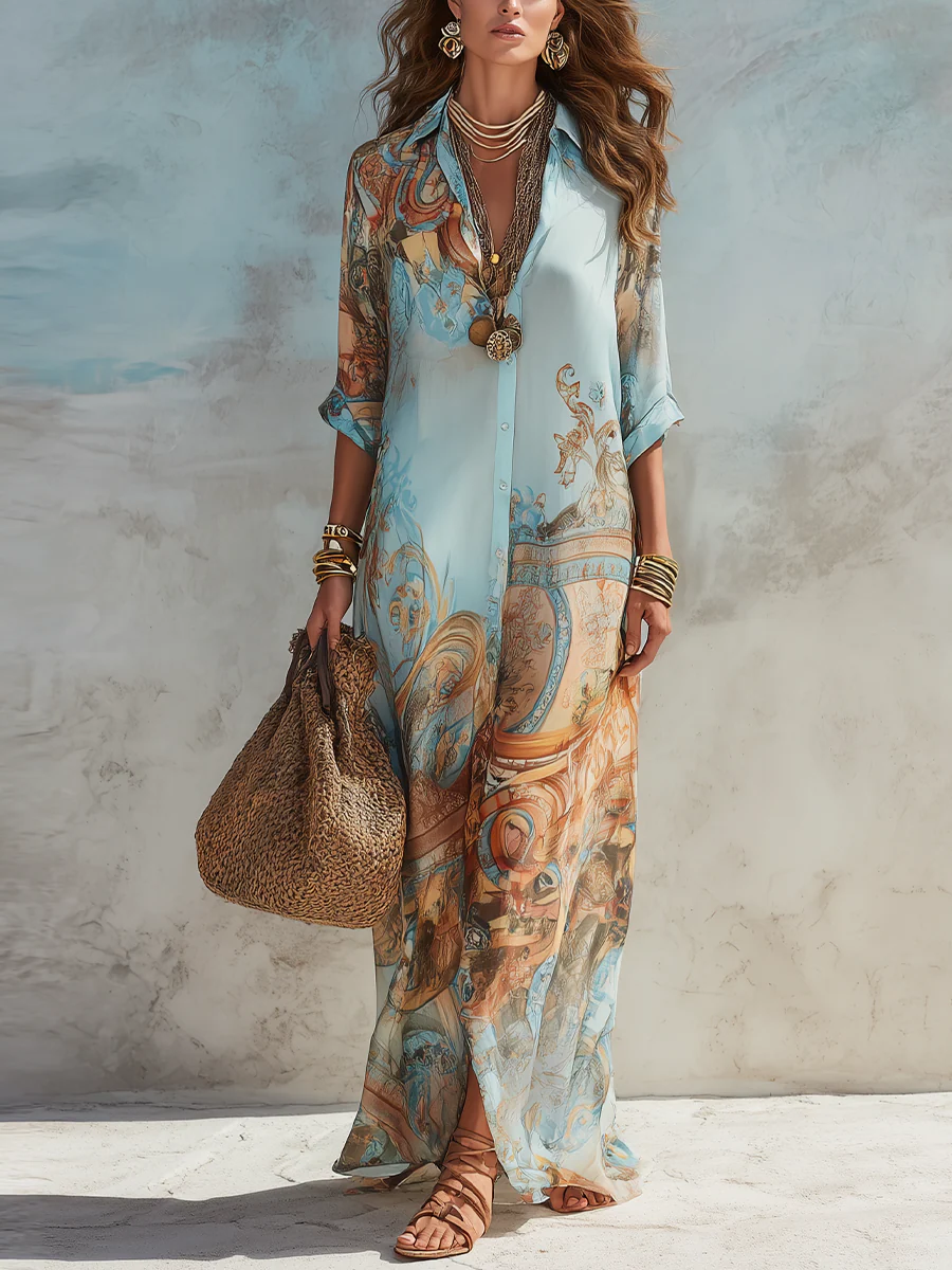 Emma | Abito Lungo in Chiffon