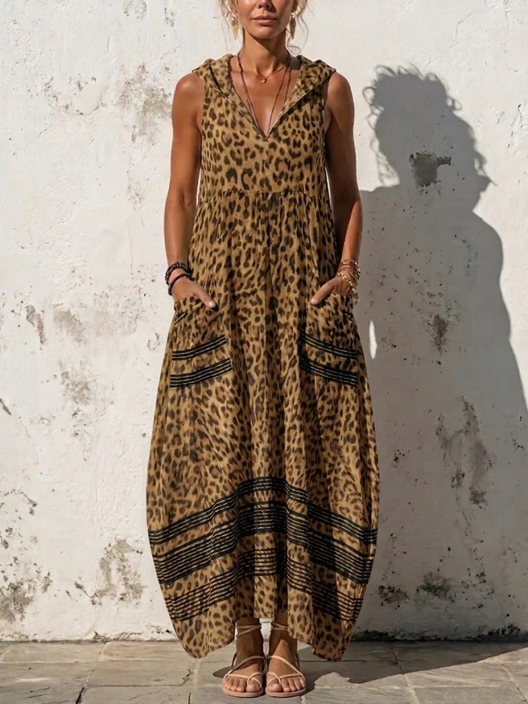 Tania | Vestito 100% cotone maculato