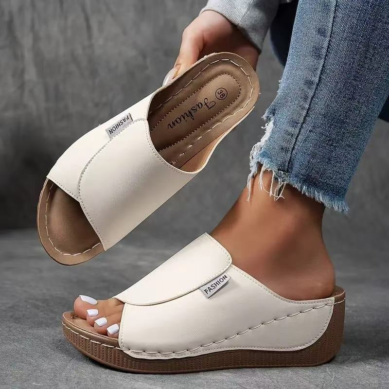 Isabella | Sandalo Plateau con strappo