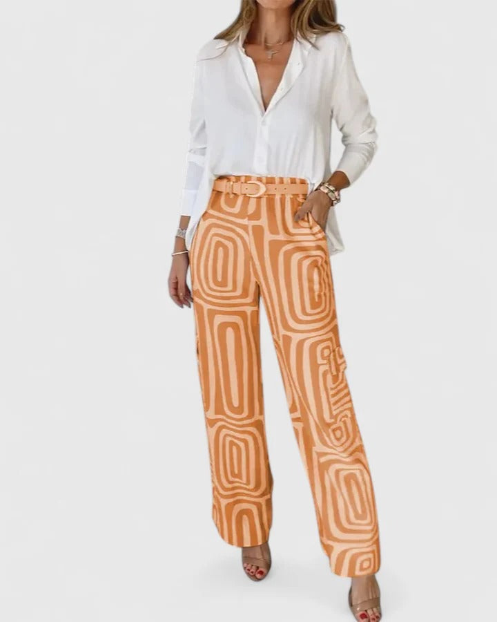 Freya | Coordinato Elegante Pantalone + Blusa