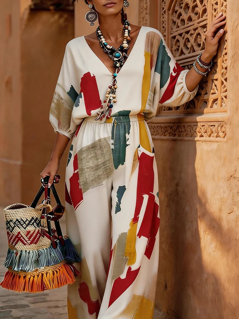 Sophia | Coordinato multicolor 100% cotone
