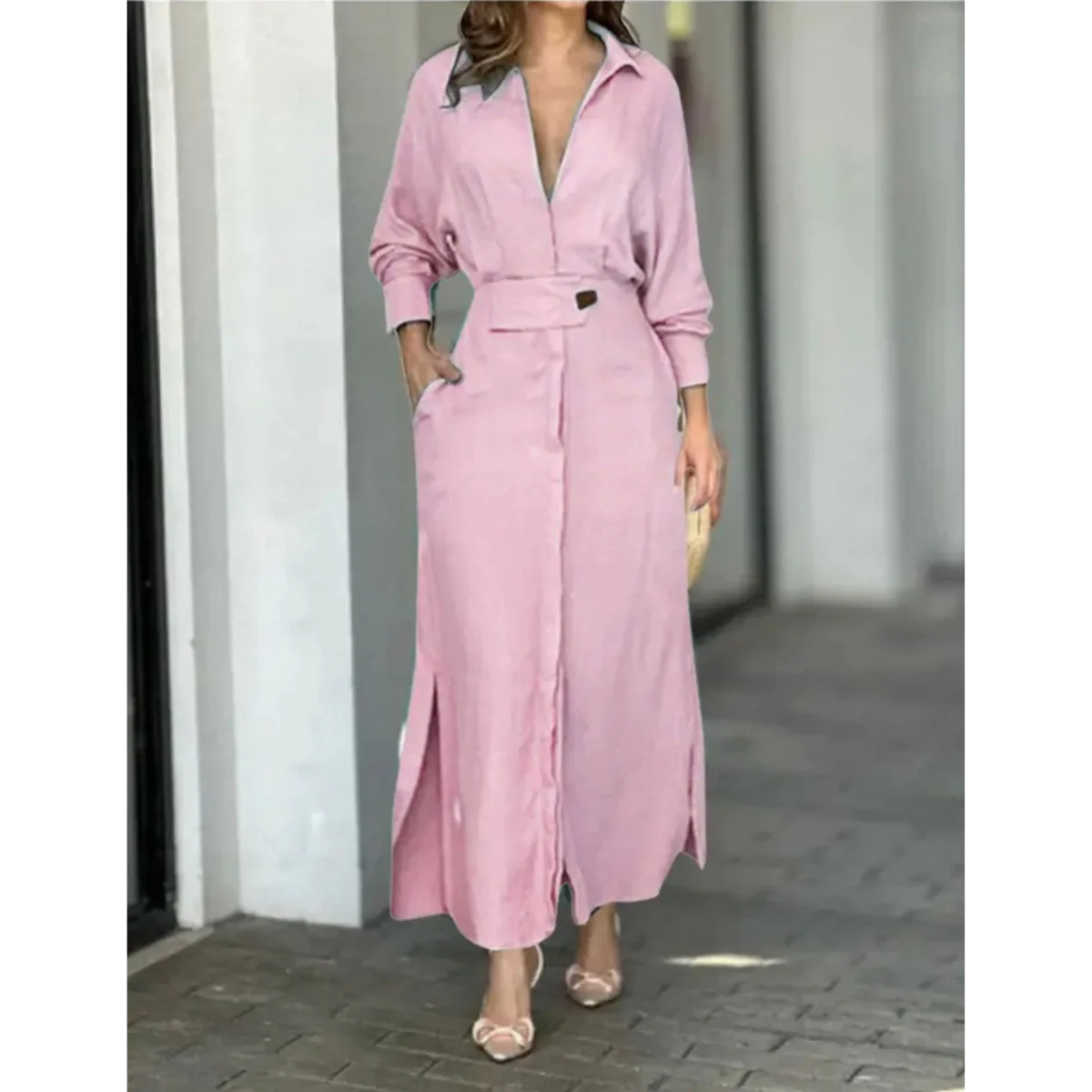 Diana | Vestito 100% seta con cintura