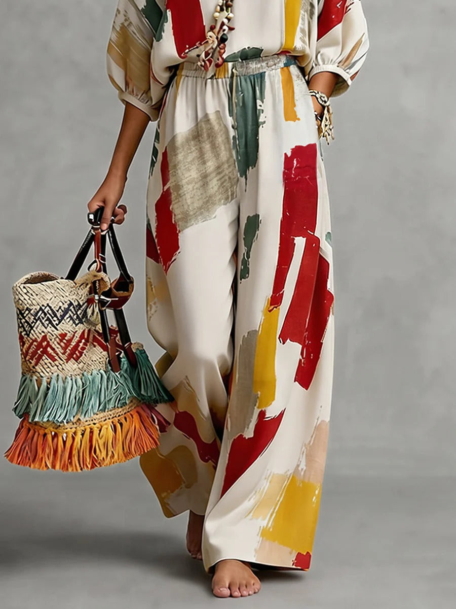 Sophia | Coordinato multicolor 100% cotone