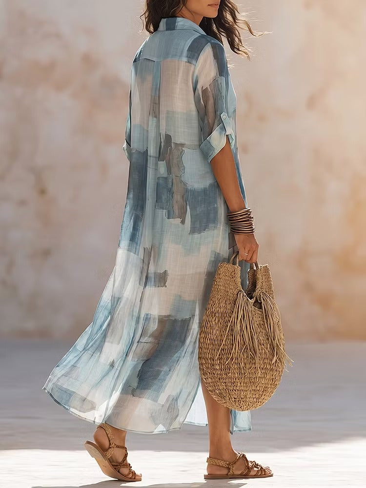 Chloe | Vestito Midi in Chiffon