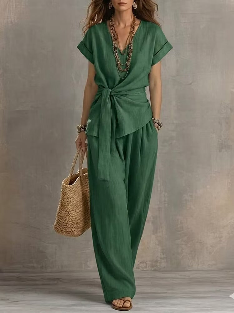 Stella | Coordinato Pantalone wwide leg + Blusa