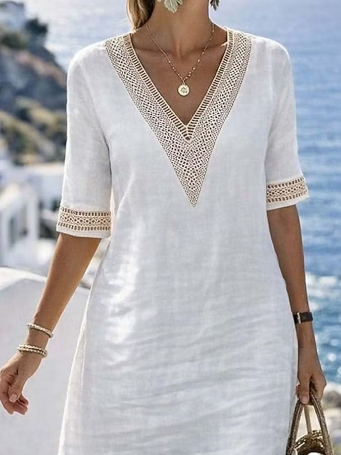 Natalia | Abito casual 100% lino