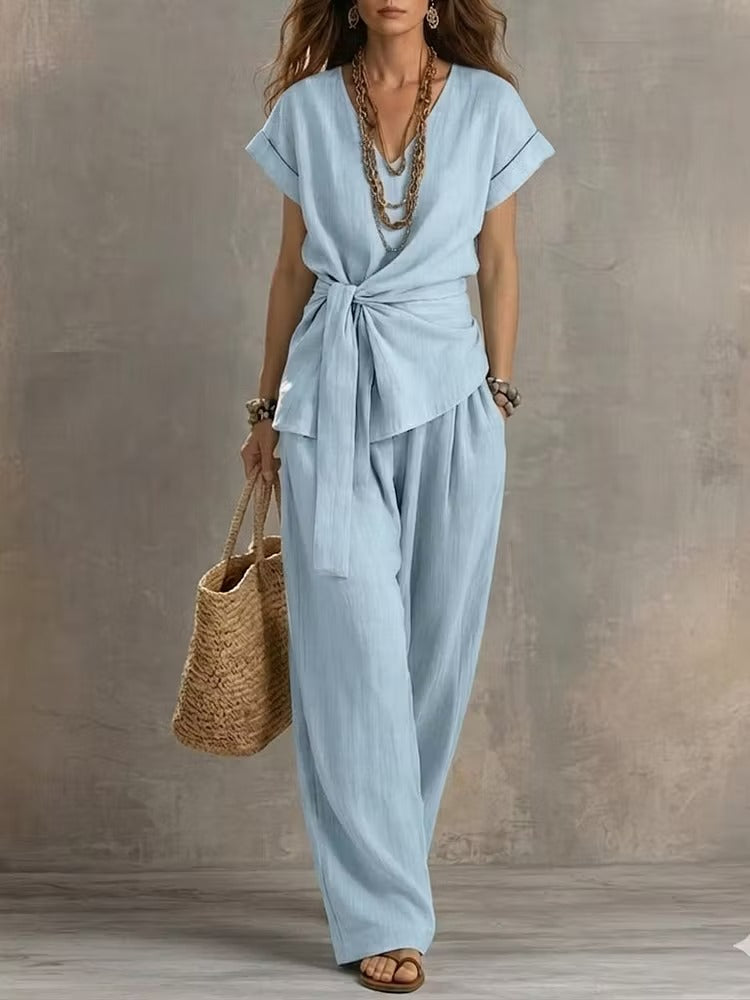 Stella | Coordinato Pantalone wwide leg + Blusa
