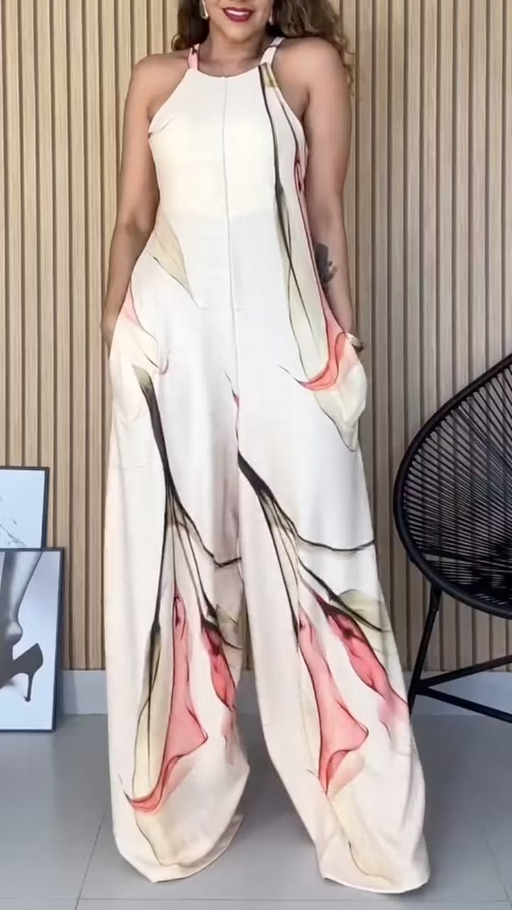 Eleonora | Tuta intera Floreal 100% cotone