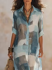 Chloe | Vestito Midi in Chiffon