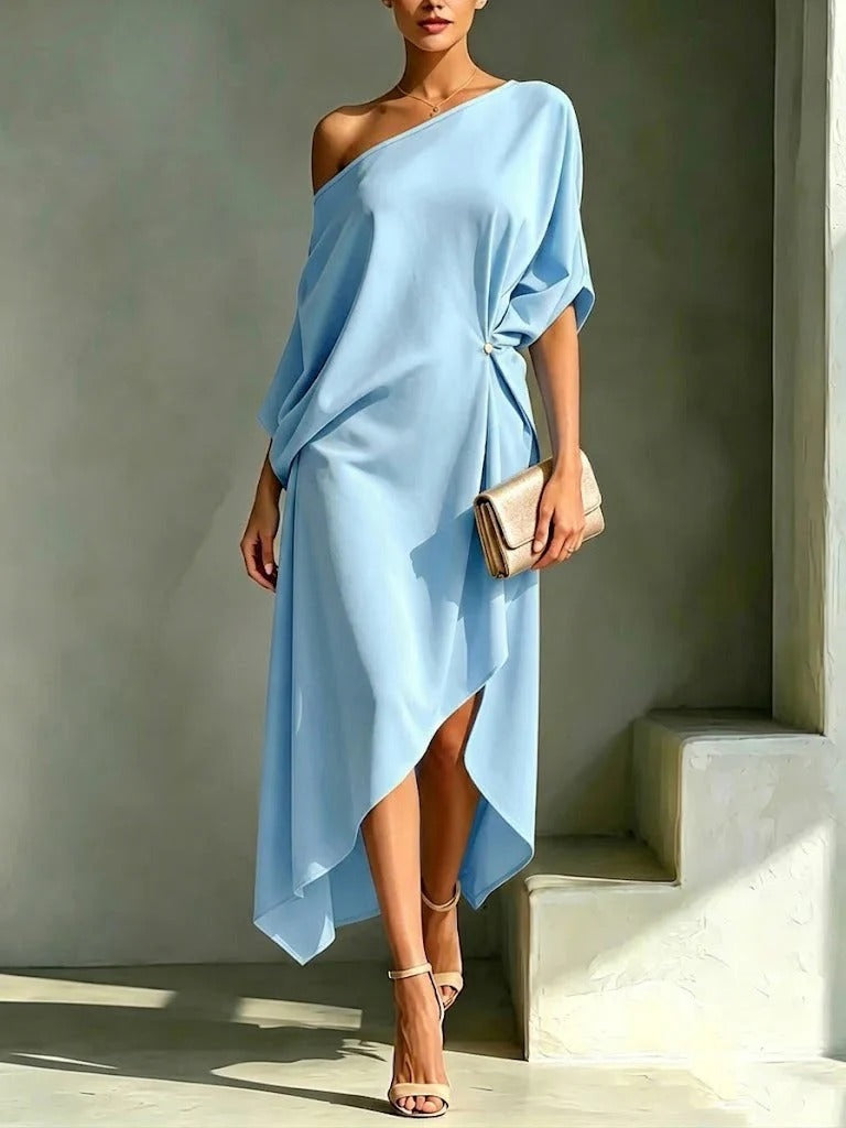 Sandra | Vestito con allaccio asimmetrico