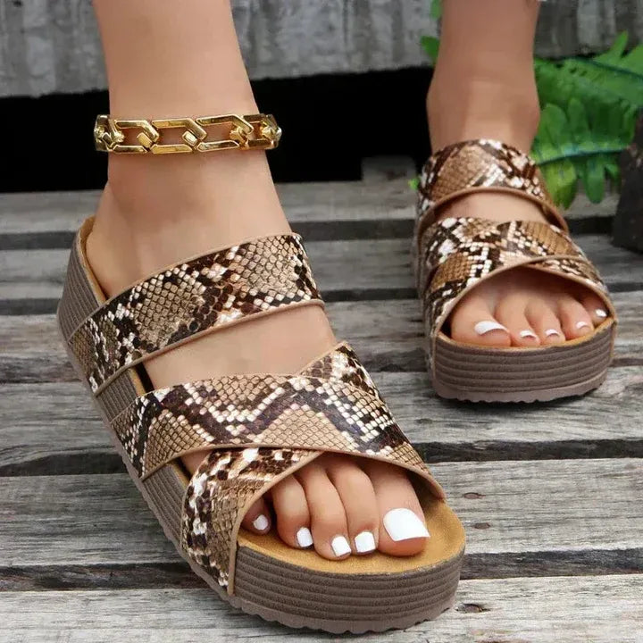 Olivia | Sandali Platform intrecciati