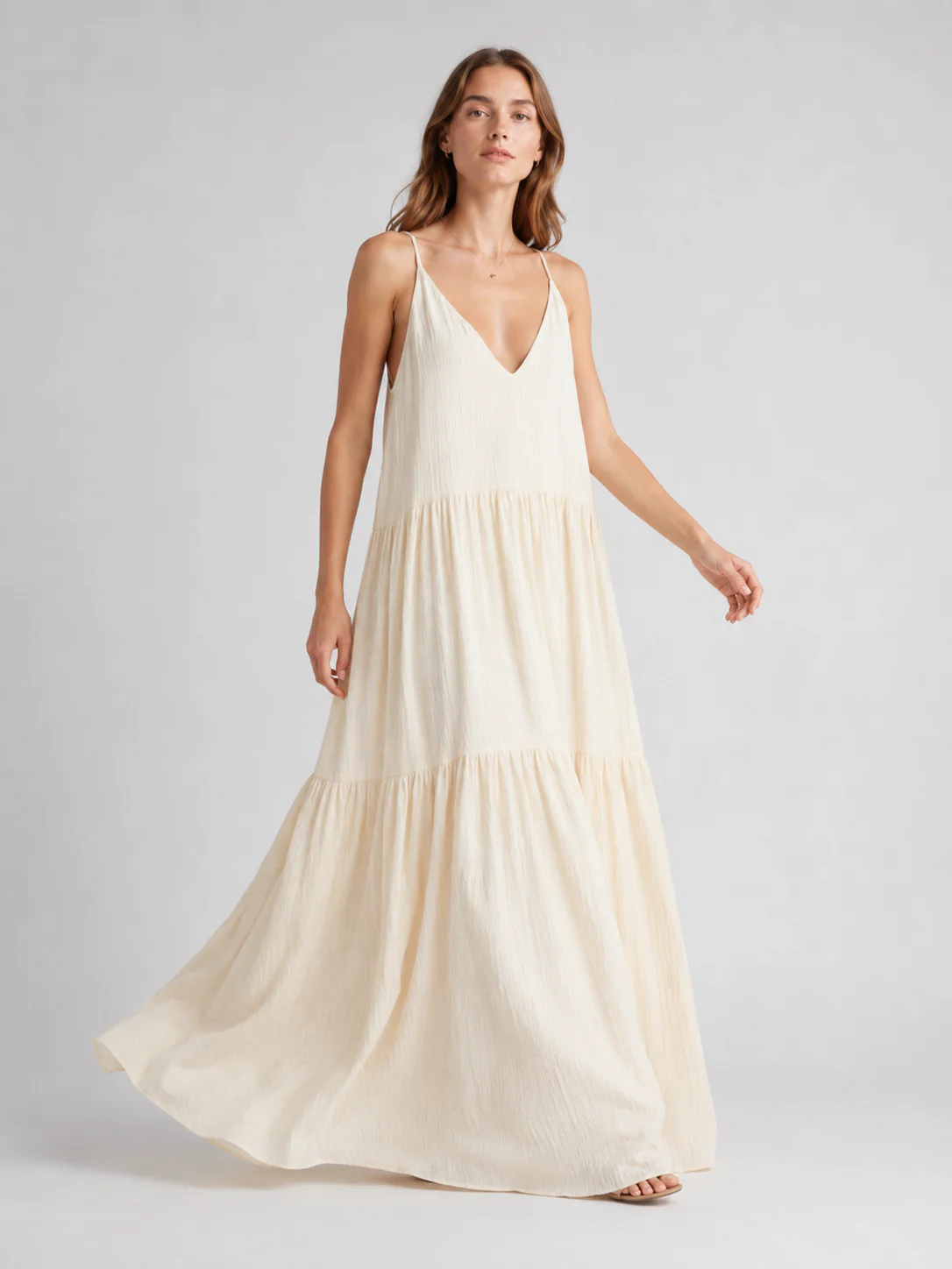 Ava | Vestito in Puro cotone con scollo a V