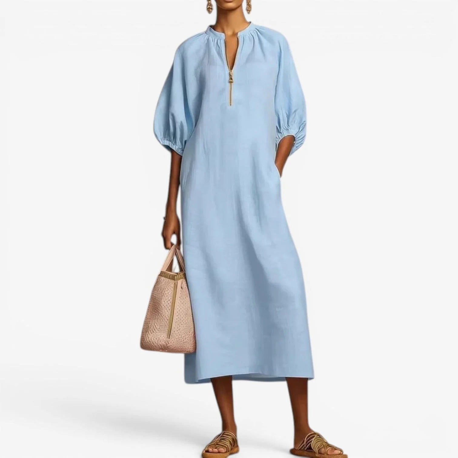 Silvia | Vestito Camicia 100% Lino