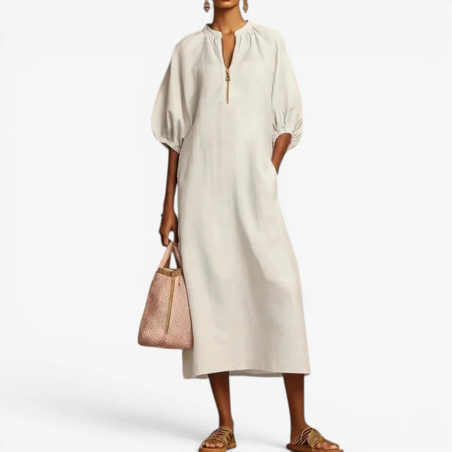 Silvia | Vestito Camicia 100% Lino