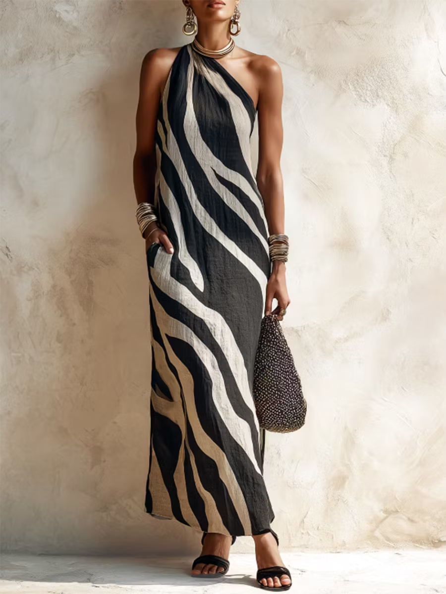 Orielle | Vestito monospalla 100% cotone