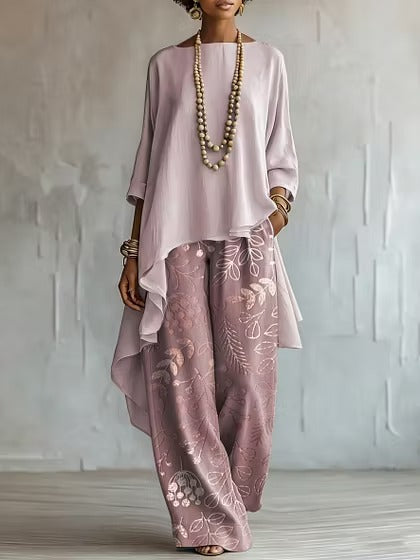 Dea | Coordinato Flowly con pantalone fantasia