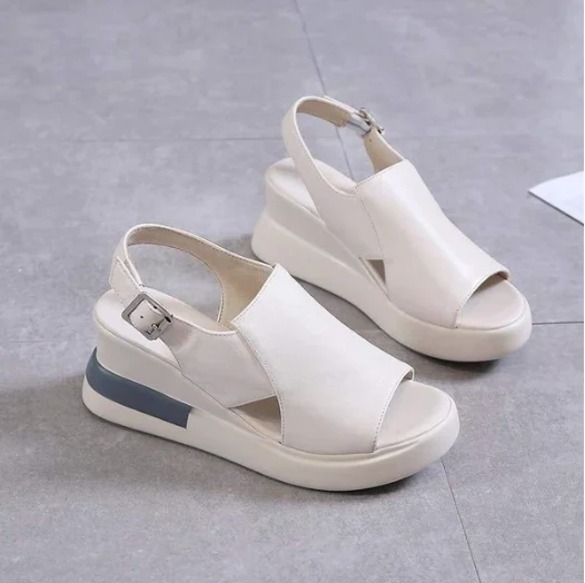 Raffaella | Sandalo comodo con Plateau in Memory Foam