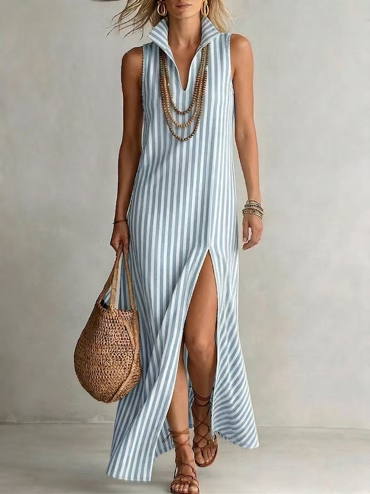 Delia | Vestito smanicato in Cotone