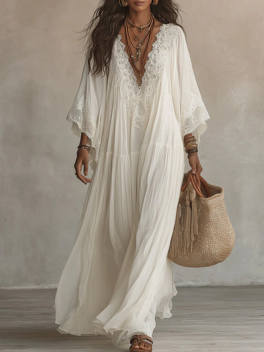 Althea | Vestito morbido in Cotone e Seta