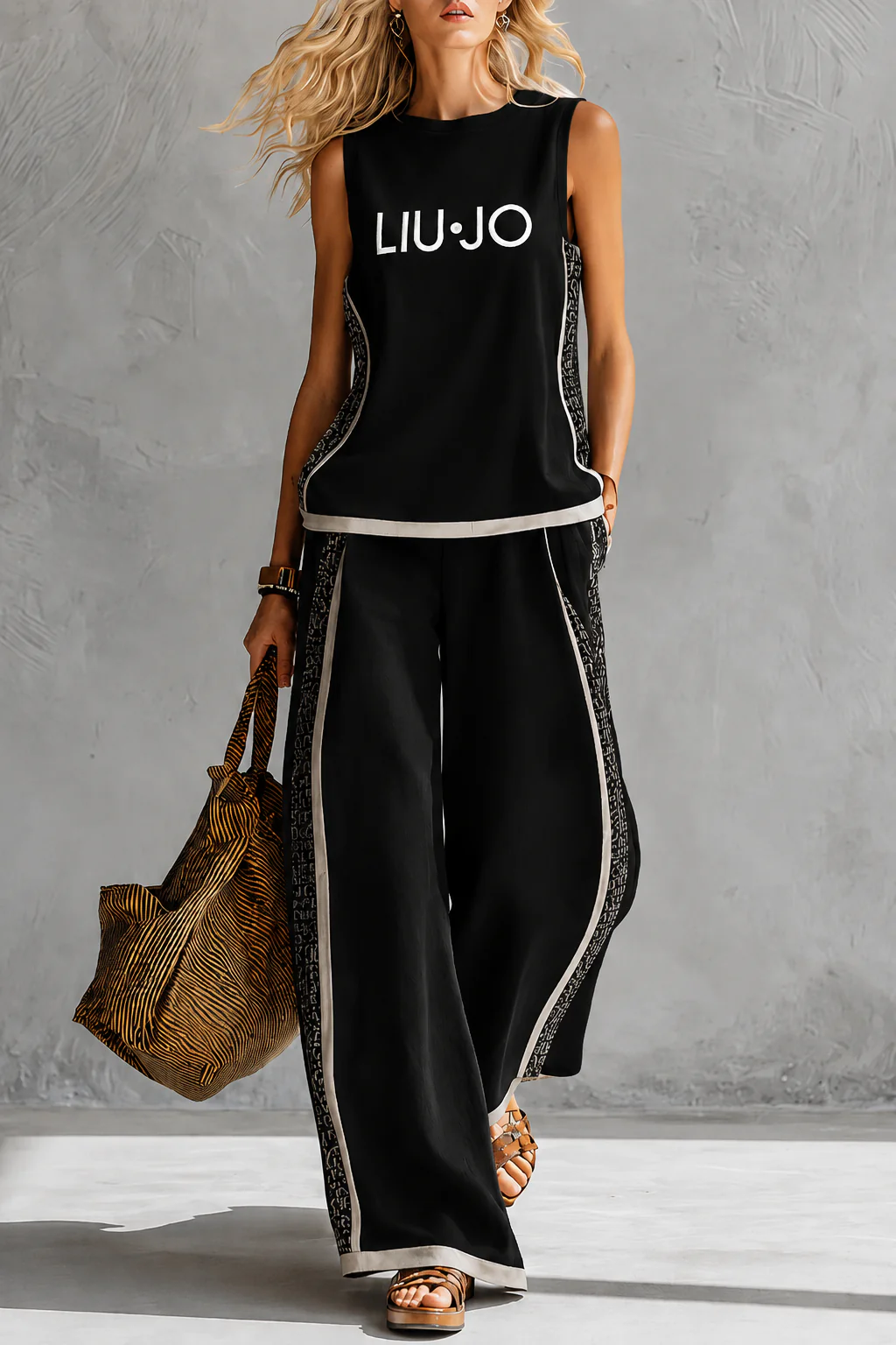 Valentina | Coordinato Canotta + Pantalone in cotone