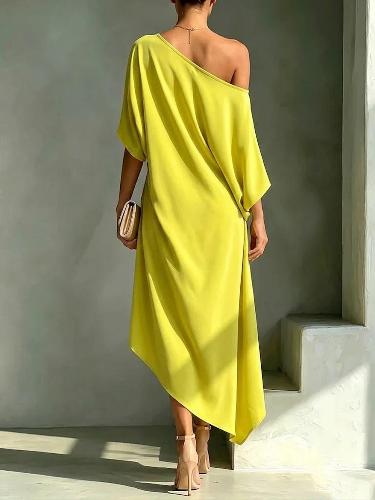 Sandra | Vestito con allaccio asimmetrico