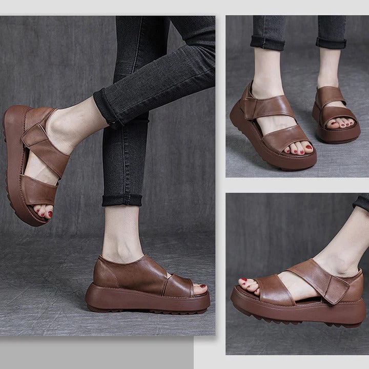 Maelle | Sandalo con chiusura in velcro e suola in gomma
