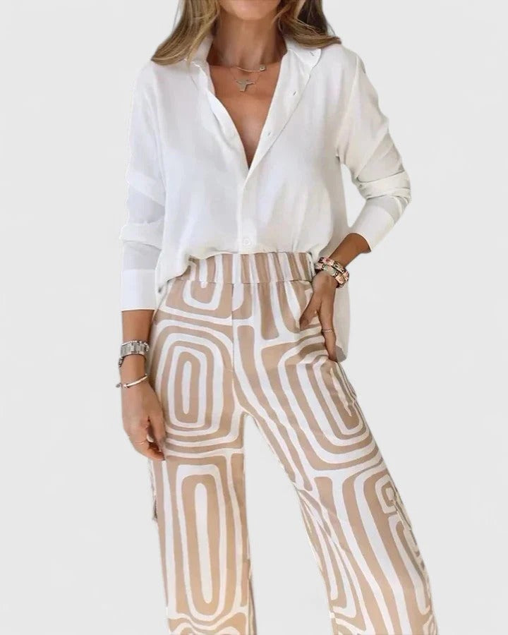 Freya | Coordinato Elegante Pantalone + Blusa