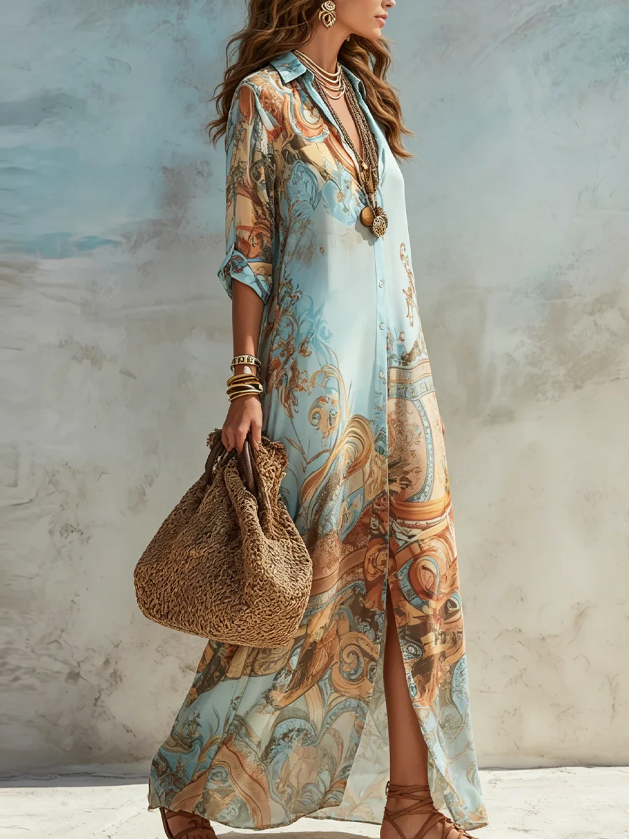 Emma | Abito Lungo in Chiffon