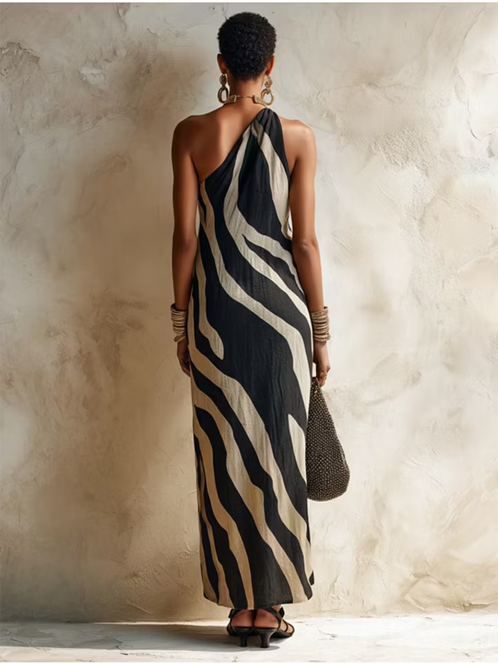 Orielle | Vestito monospalla 100% cotone