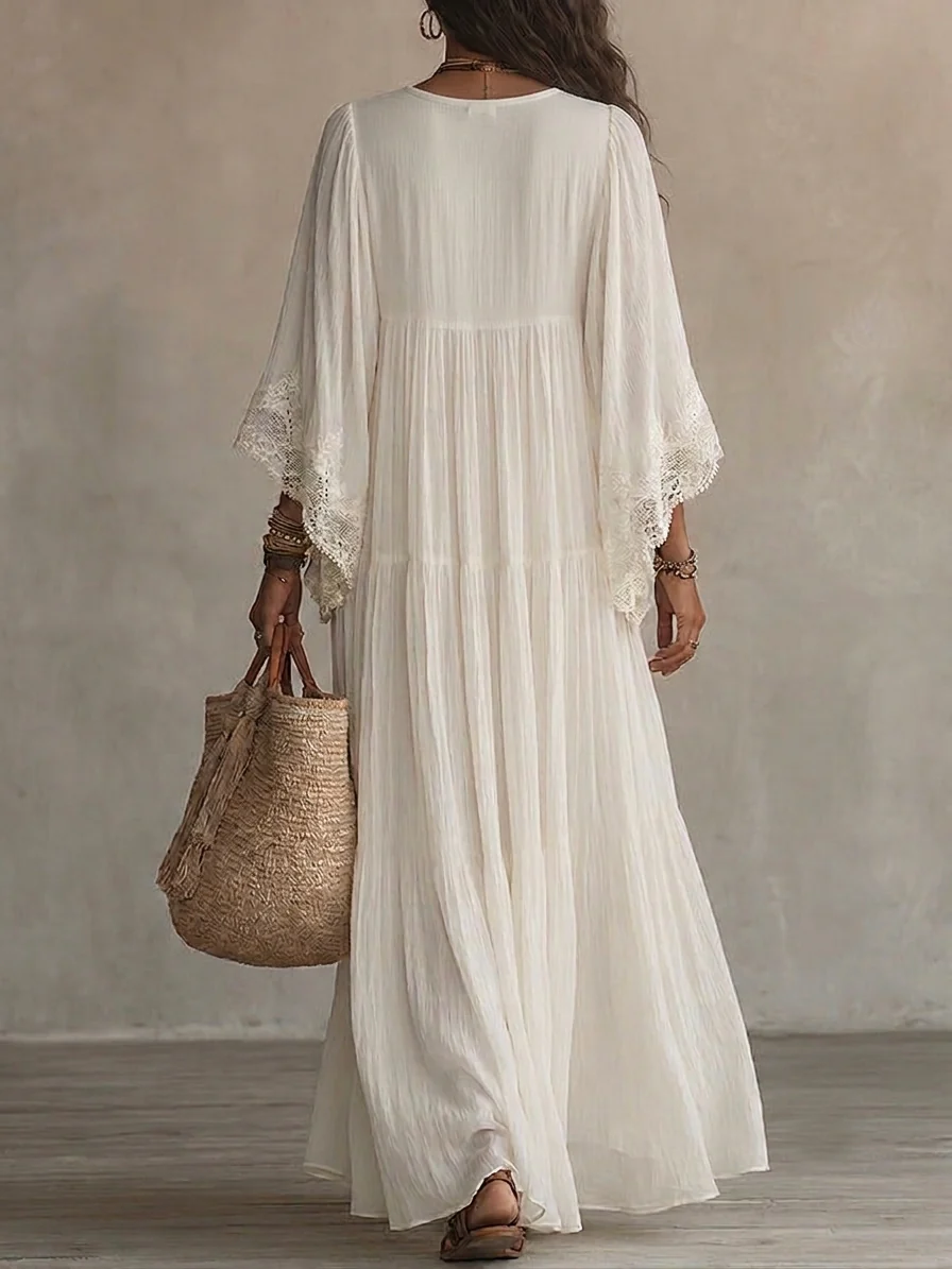 Althea | Vestito morbido in Cotone e Seta