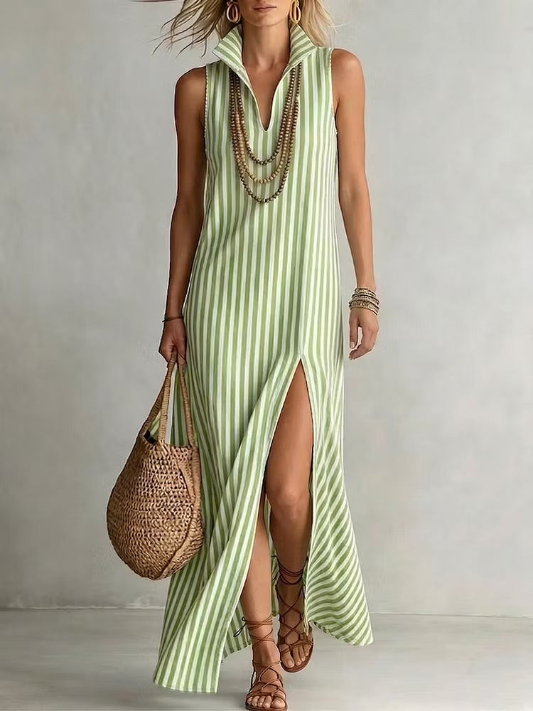 Delia | Vestito smanicato in Cotone