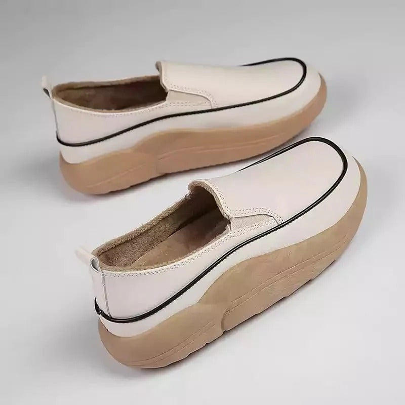 Barbara | Scarpe modello mocassino con plateau comodo