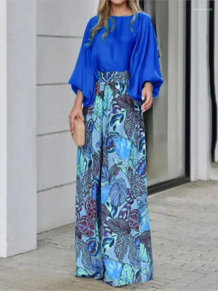 Aurora | Coordinato Gonna Tropical + Blusa Soft