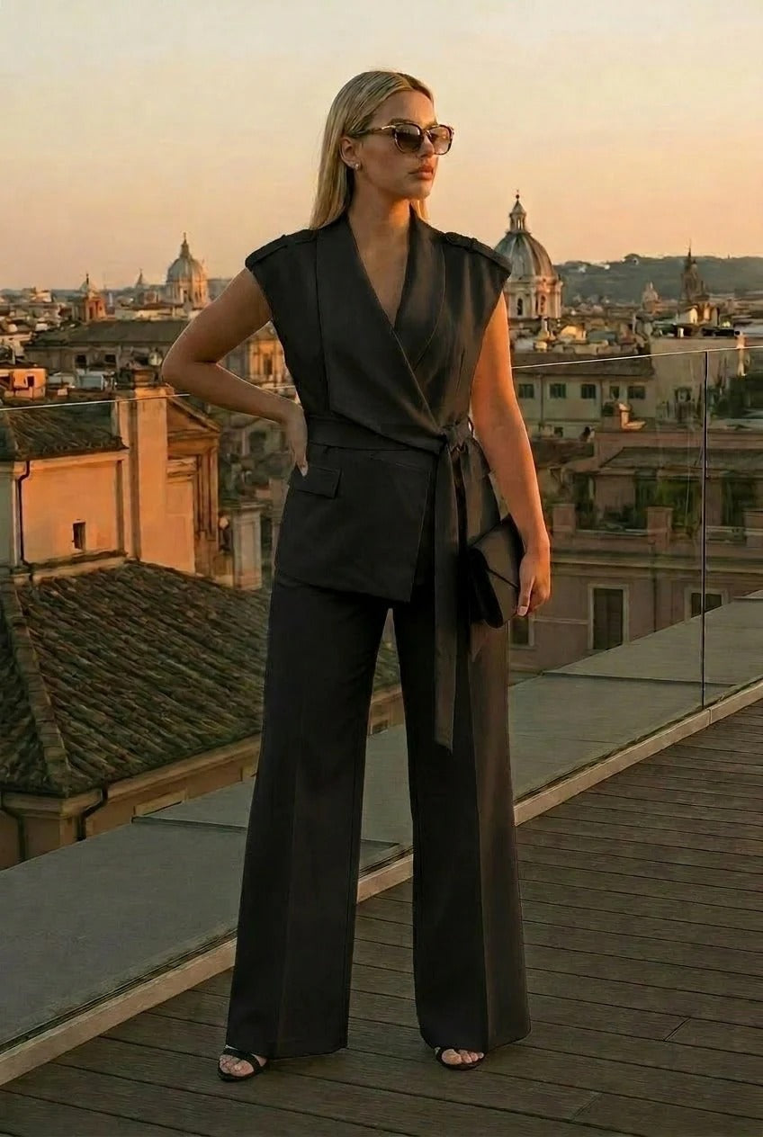 Aitana | Tailleur casual con cintura in vita