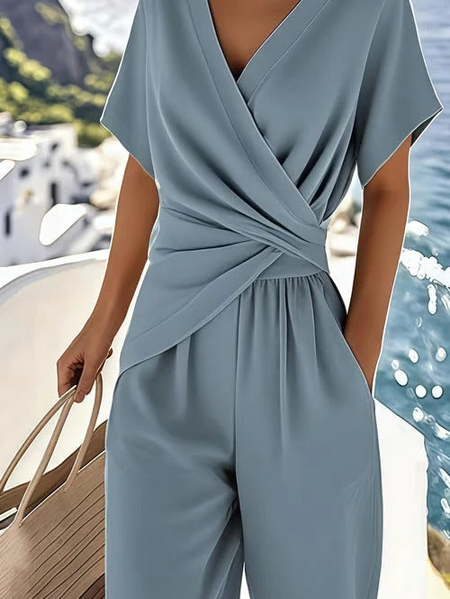 Iris | Coordinato in lino con intreccio