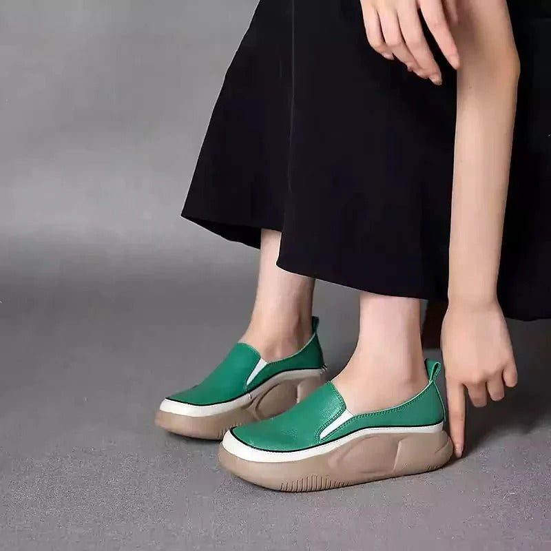 Barbara | Scarpe modello mocassino con plateau comodo