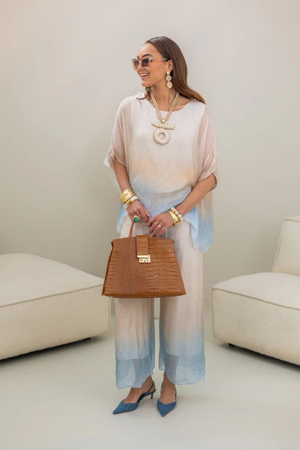 Inés | Coordinato bicolor 100% cotone