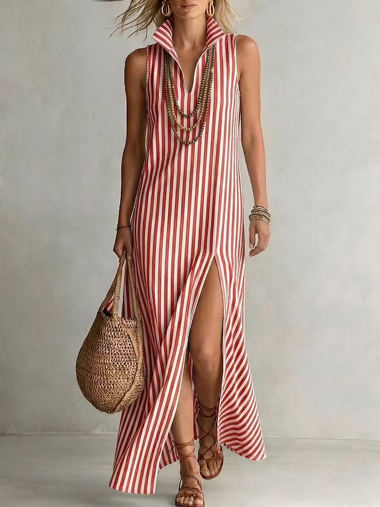 Delia | Vestito smanicato in Cotone
