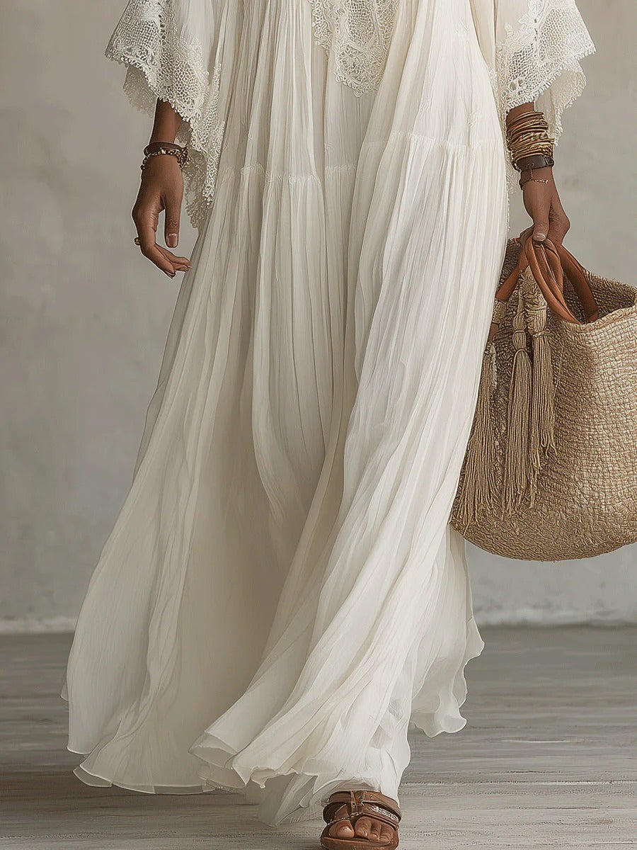 Althea | Vestito morbido in Cotone e Seta
