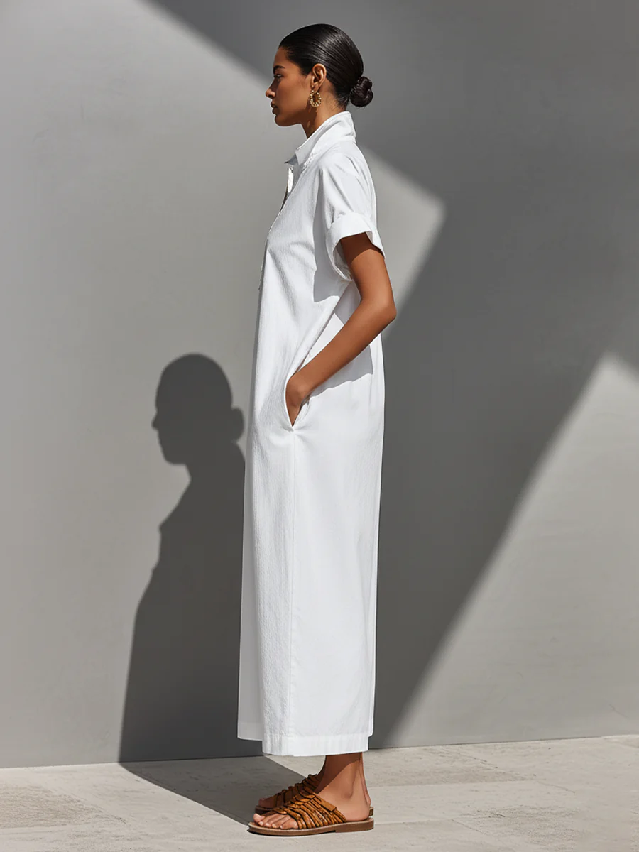 Greta | Vestito Capri in puro cotone