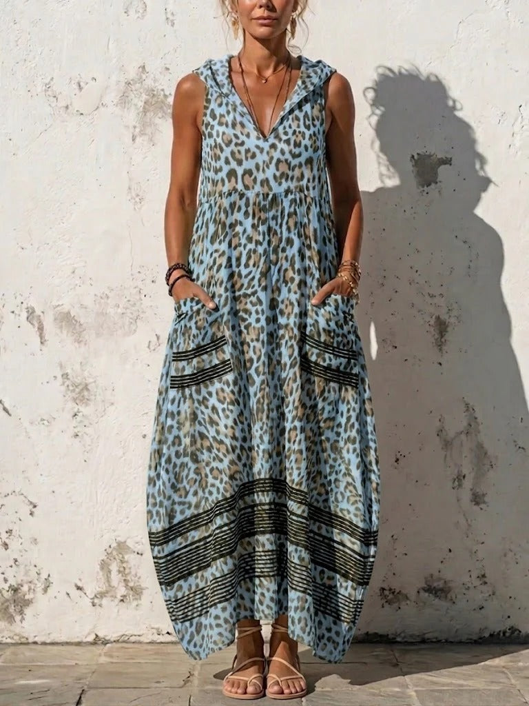 Tania | Vestito 100% cotone maculato