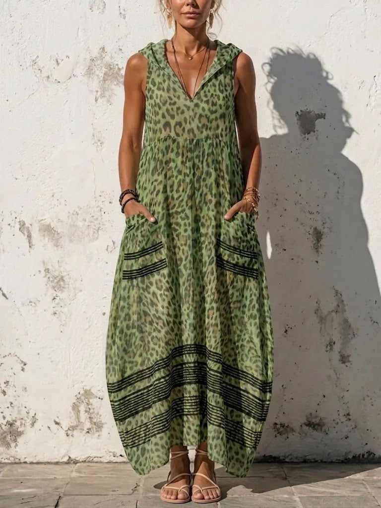 Tania | Vestito 100% cotone maculato